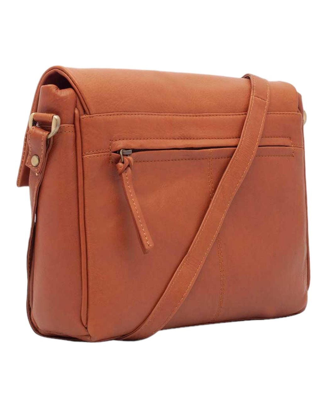 Lloyd Baker Brown Lavasa Leather Crossbody Bag
