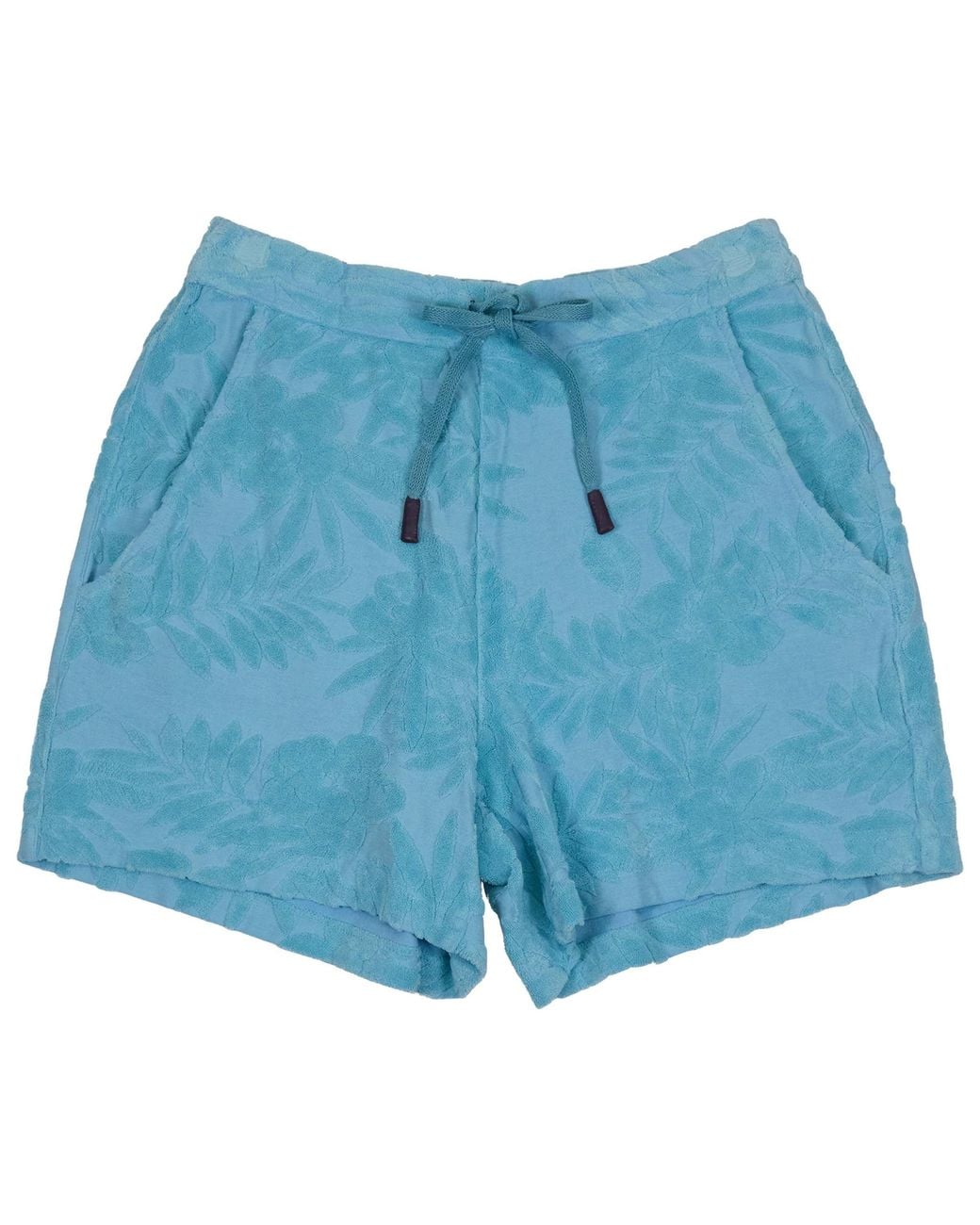 Lords of Harlech Blue Tess Drawstring Terry Toweling Short