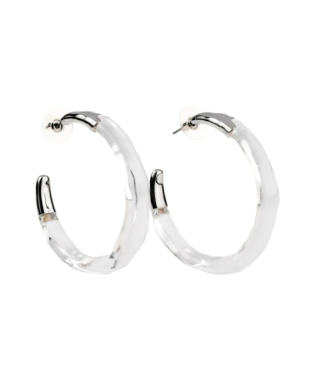 Zynnia Collective White Mega Bare Hoops