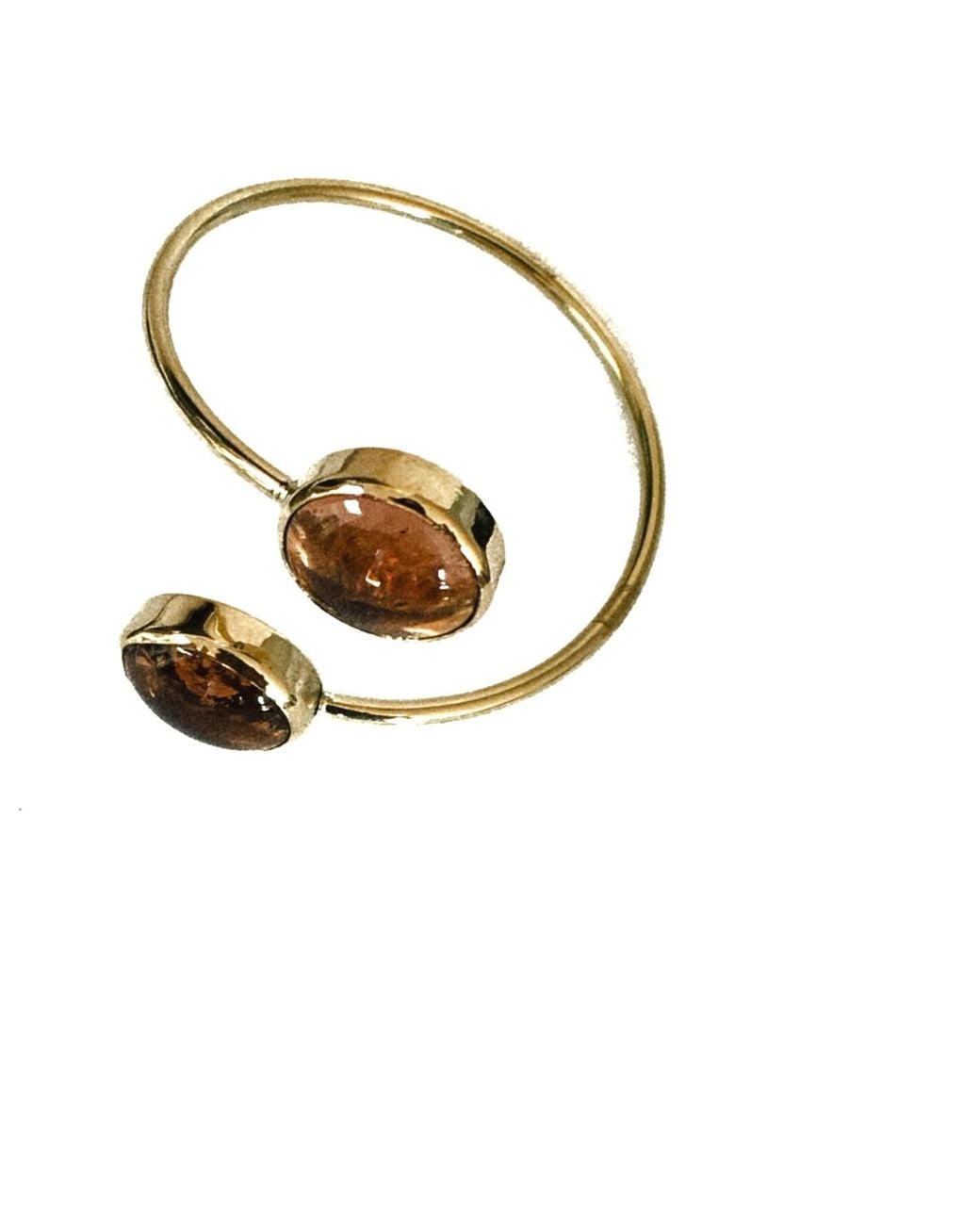 Lala Salama Metallic Peach Glass Bracelet