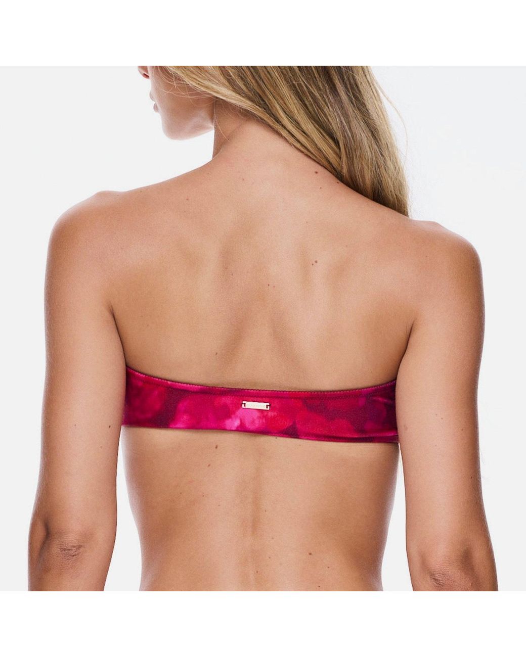 Sunkissed Red Le Bandeau Strapless Bikini Top