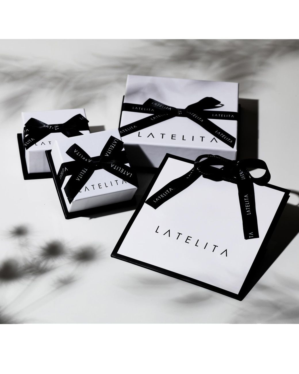 Latelita London Red Rose Knightsbridge Earrings Rosegold Pinks