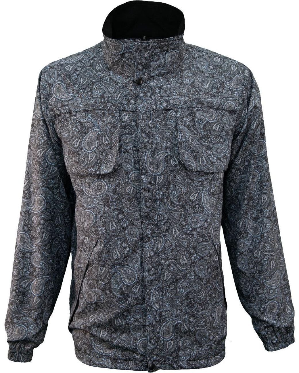 Lords of Harlech Gray Pascal Tribune Paisley Reversible Performance Jacket for men