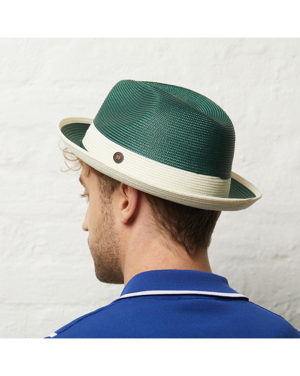 Dasmarca Hats Green Dasmarca Florence Emerald Summer Two Tone Crushable Hat for men