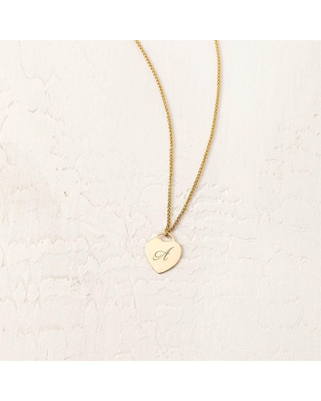 SET & STONES Metallic Alice Initial Necklace