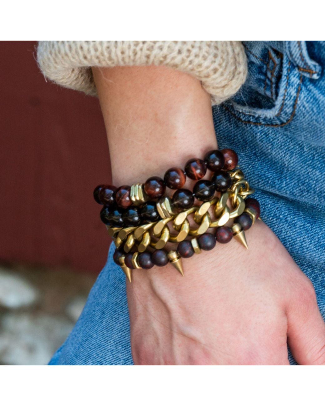 Rachel Nathan Metallic Remix: Smoky Quartz Bracelet