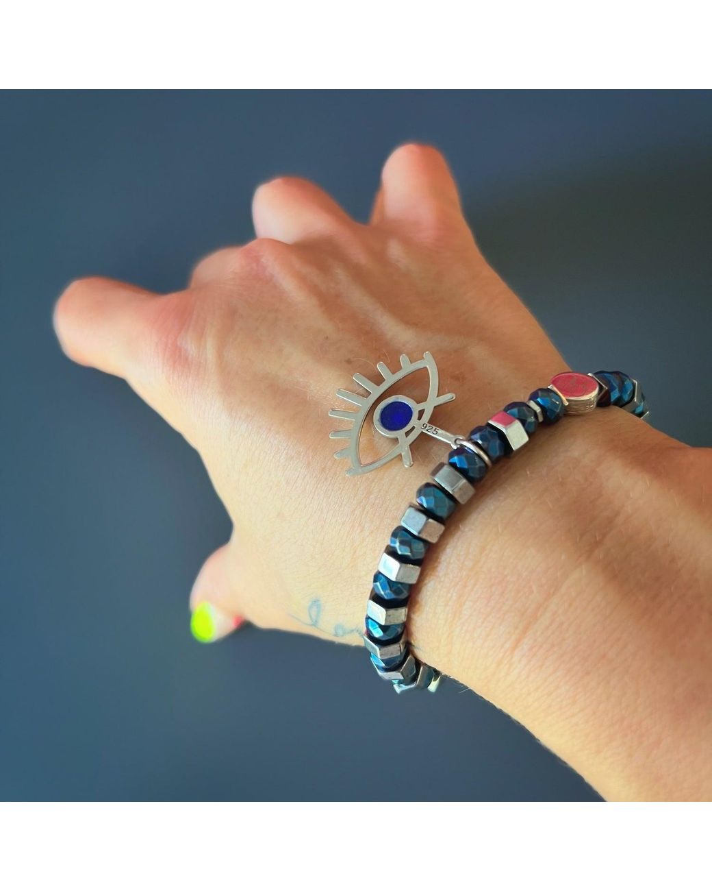 Ebru Jewelry Blue Nazar Bracelet
