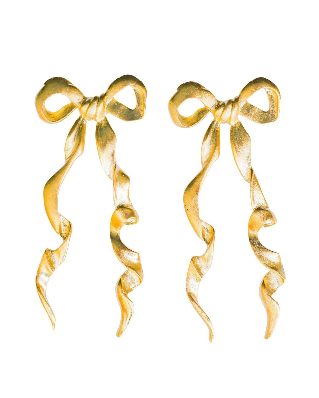 The Pink Reef Metallic Elongated Bow