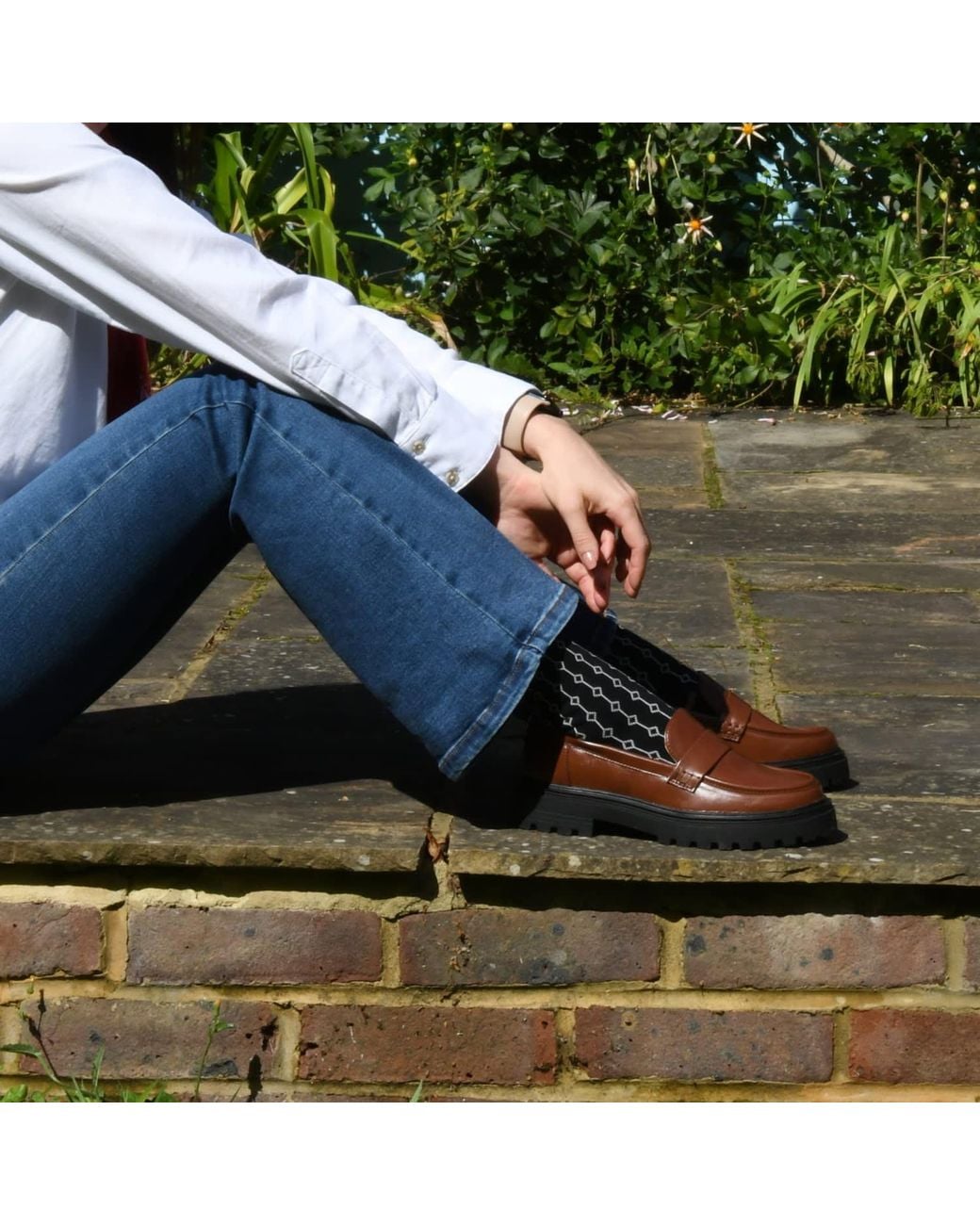 Peper Harow - Made in England Black Beads Socks –