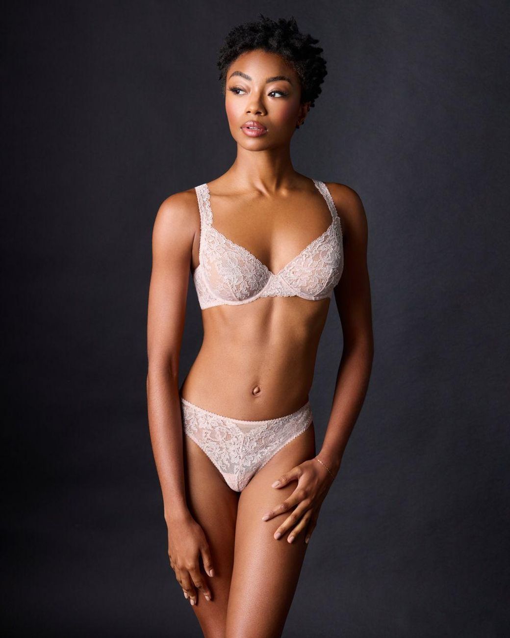 Journelle White Neutrals Chloe Thong Champagne/Chamblis