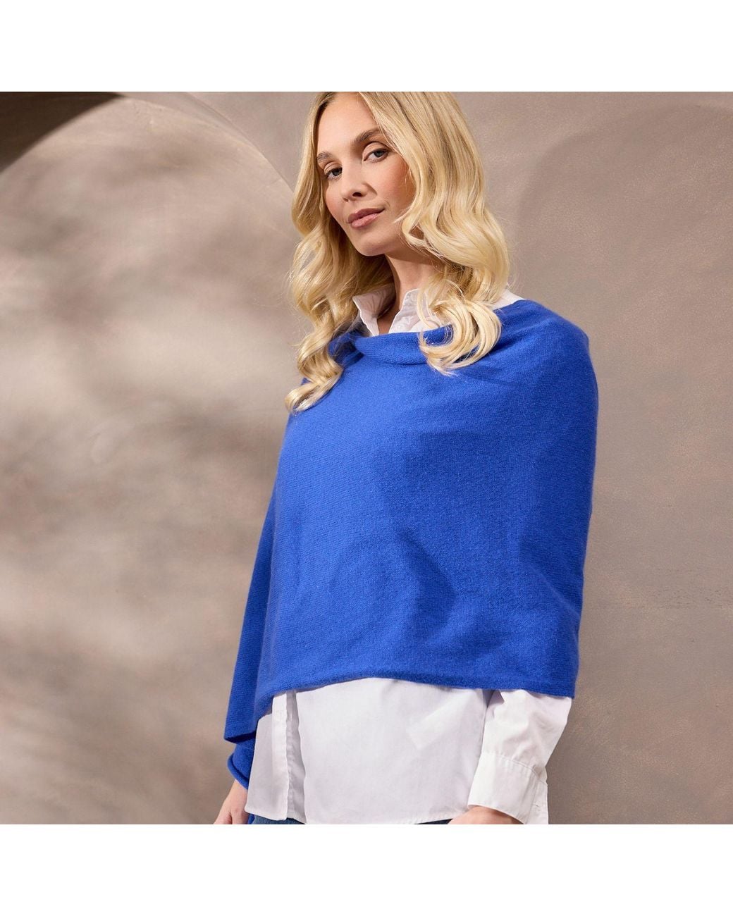 Cove Blue Lucy Cobalt Multi Way Cashmere Wrap