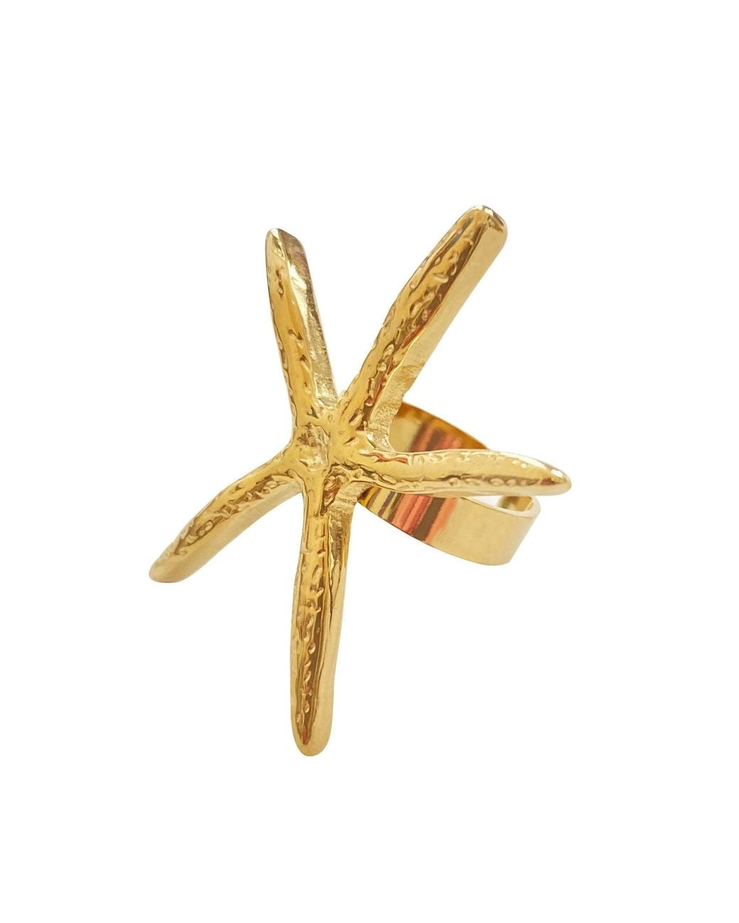 Smilla Brav Metallic Ring Seestern