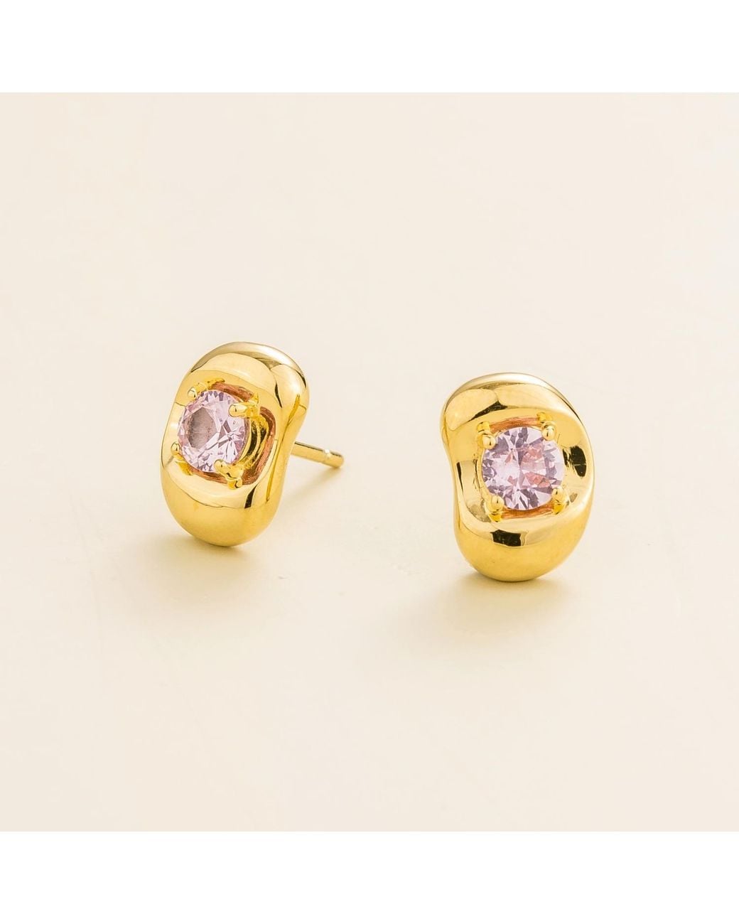 Juvetti Metallic Fava Earrings
