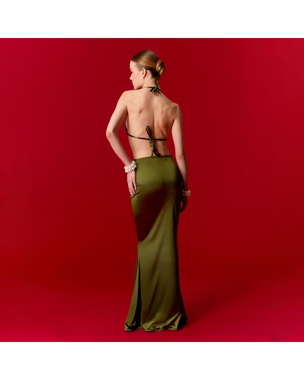 Nur Karaata Brown Mermaid Skirt