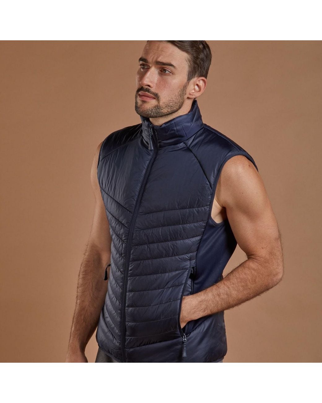 NUMBAT Blue Thermal Gilet for men