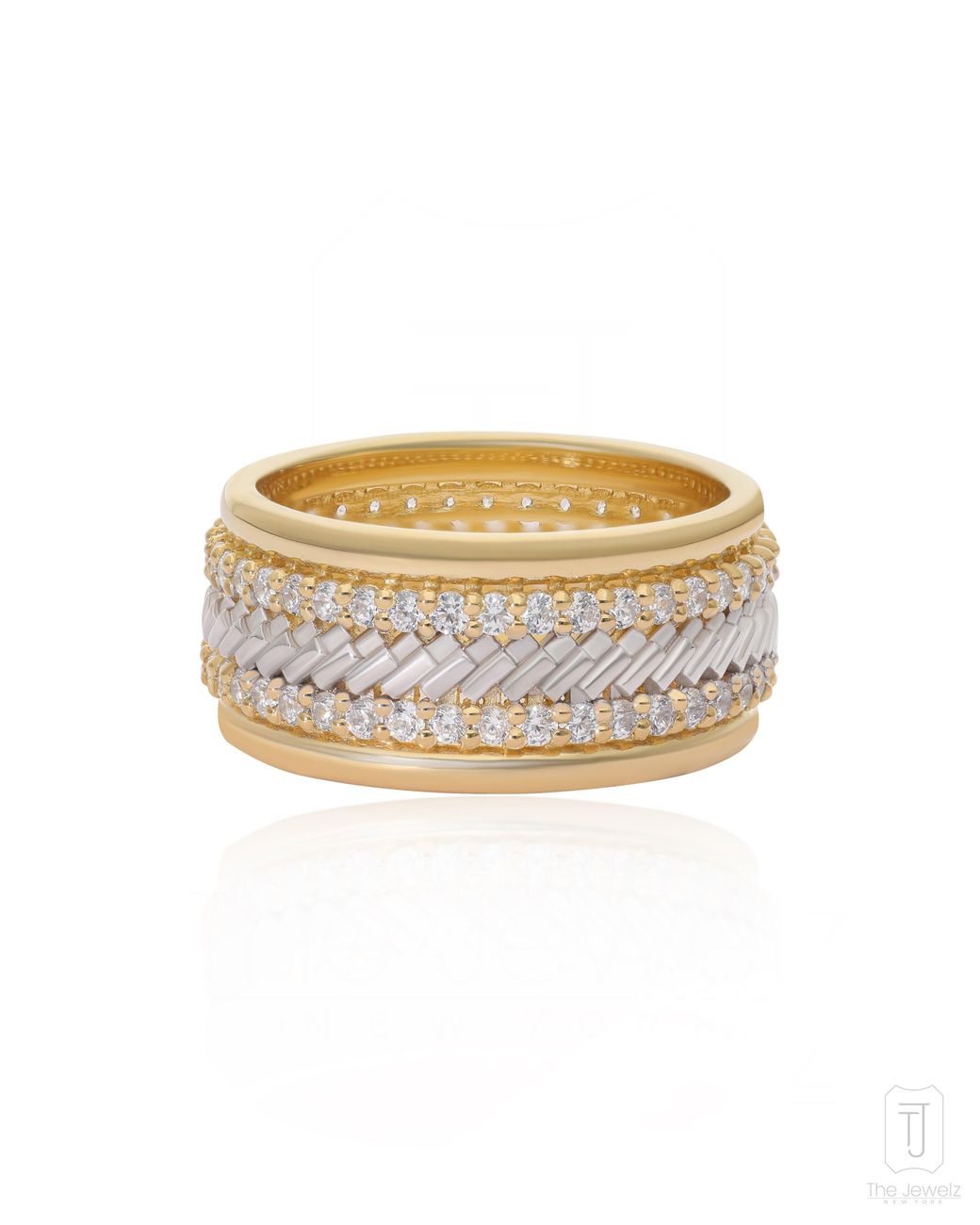 The Jewelz Metallic Keep Me Twisted Band Ring