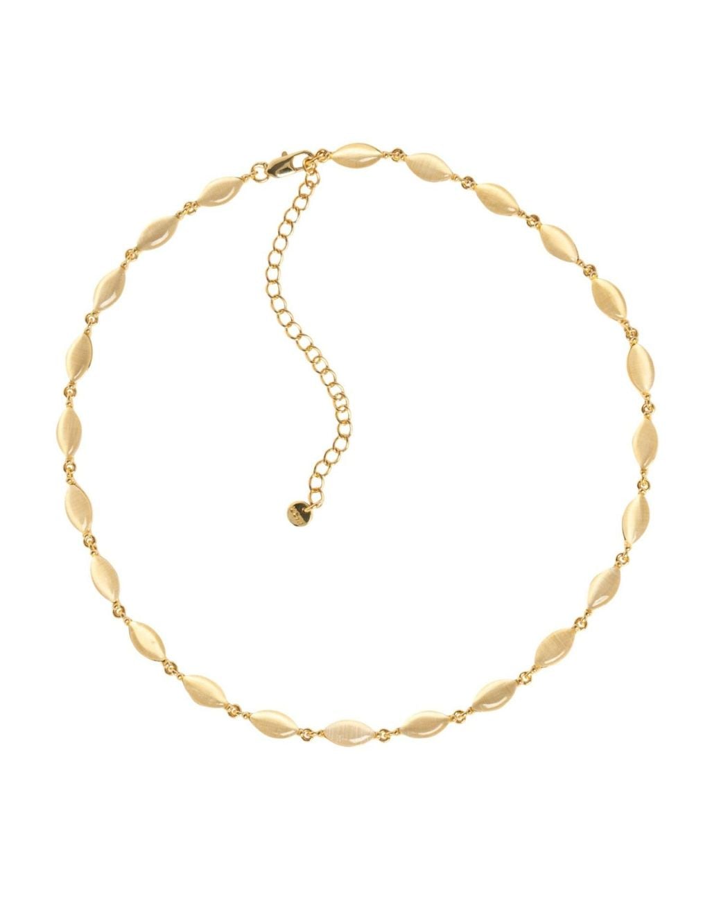 Uchi and Soto Metallic Neutrals Nekomeishi Cream Cats Eye Necklace