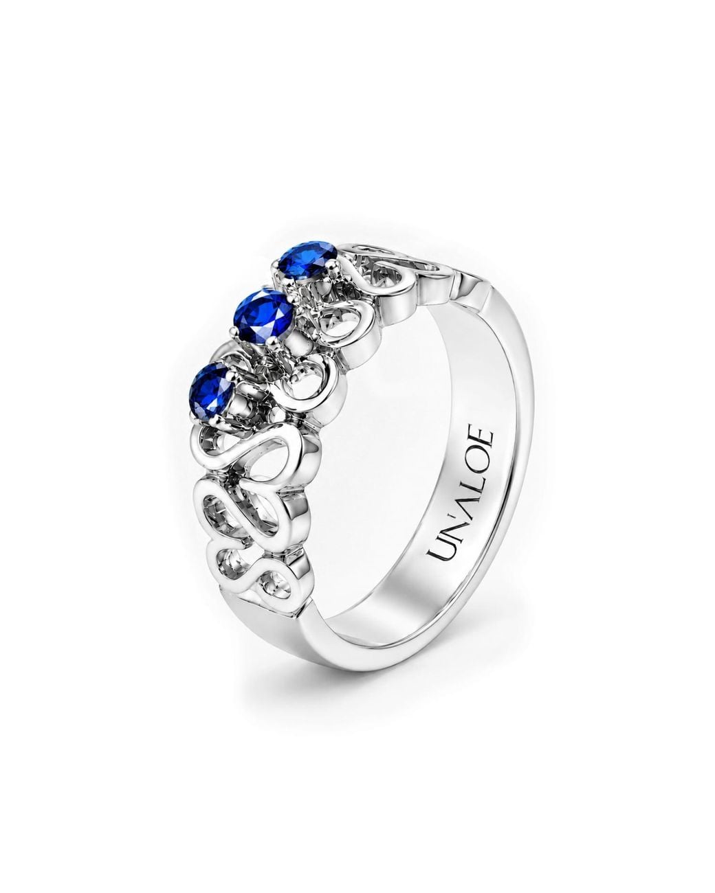 Unaloe Metallic Cubic Zirconia Statement Ring – Sterling