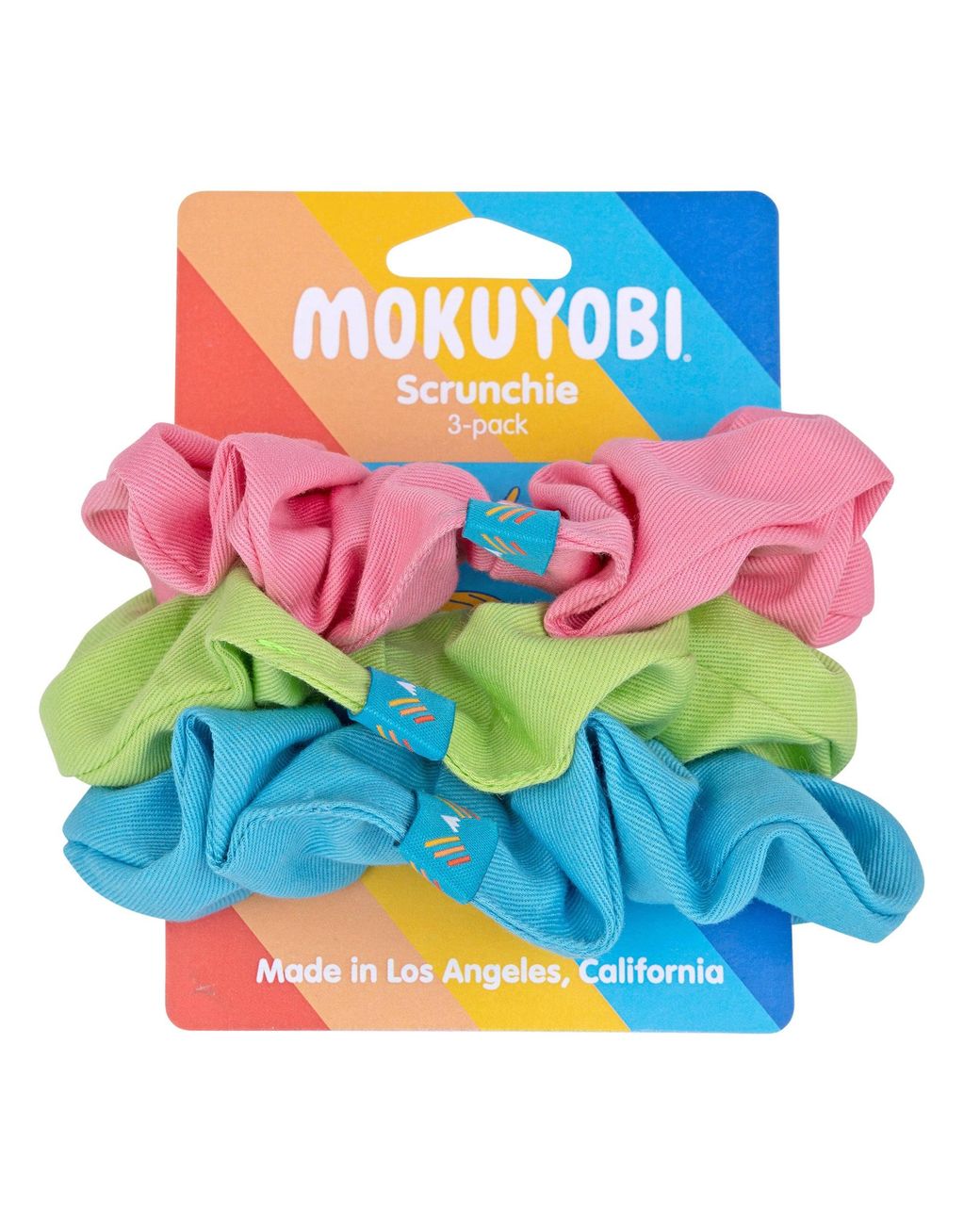 Mokuyobi Green Springtime Scrunchie Three Pack