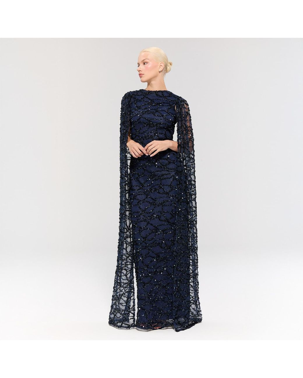 Nur Karaata Blue Imperial Gala Gown