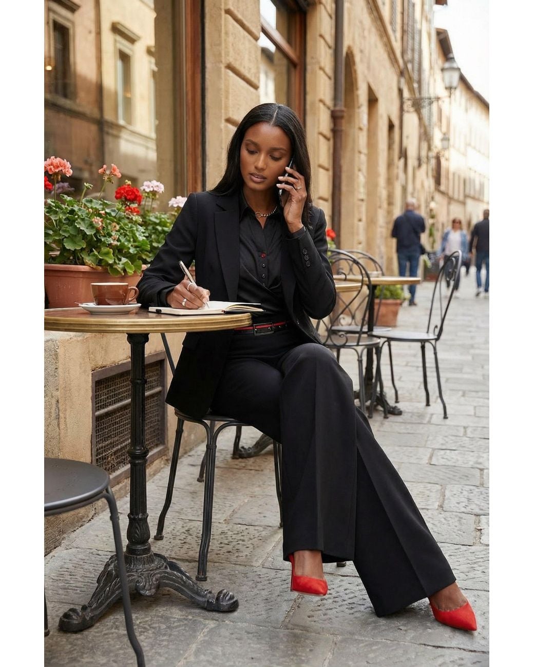 Luna Fashion House Black Tailored Blazer, Barbara