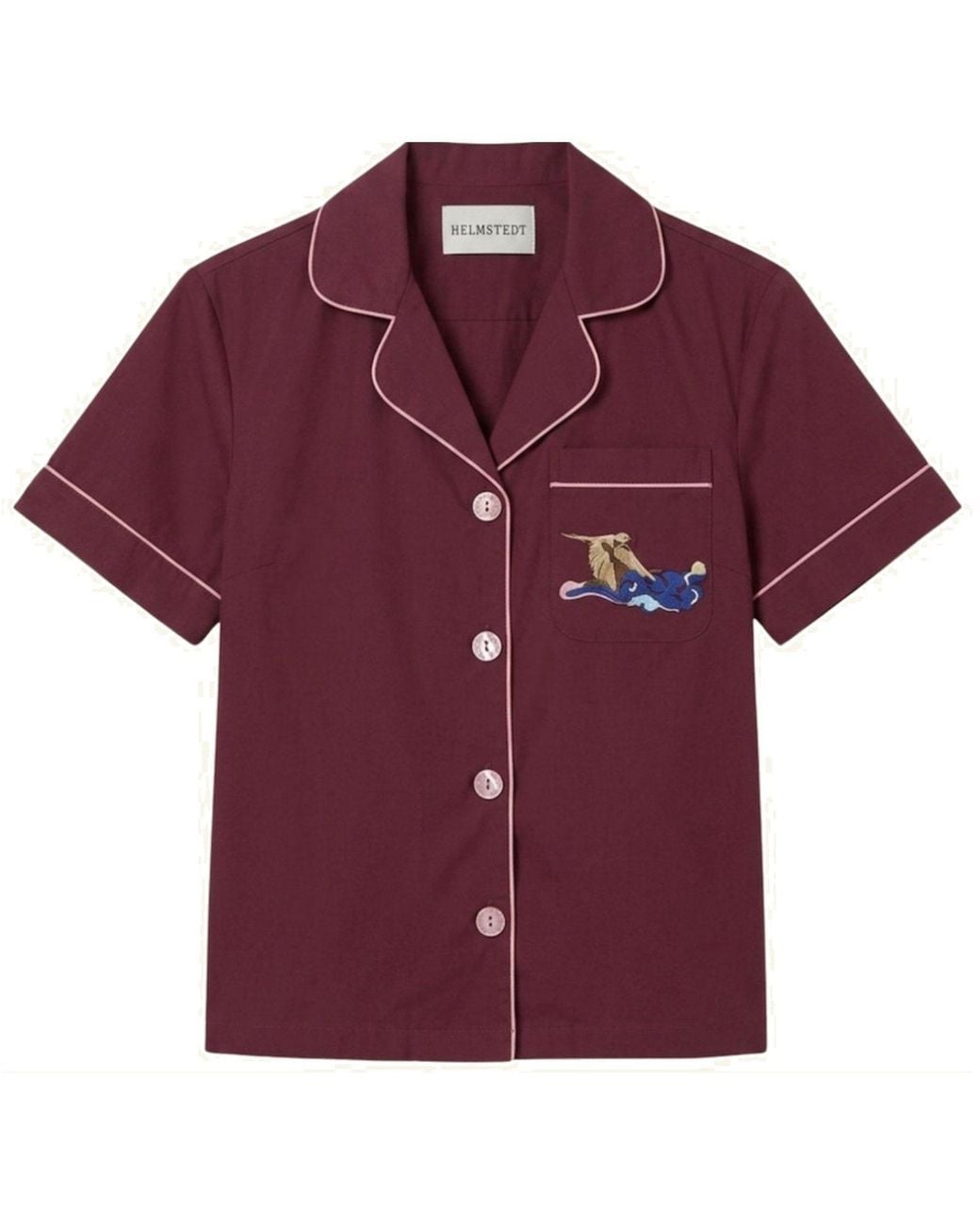 Helmstedt Purple Fiona Shirt- Burgundy