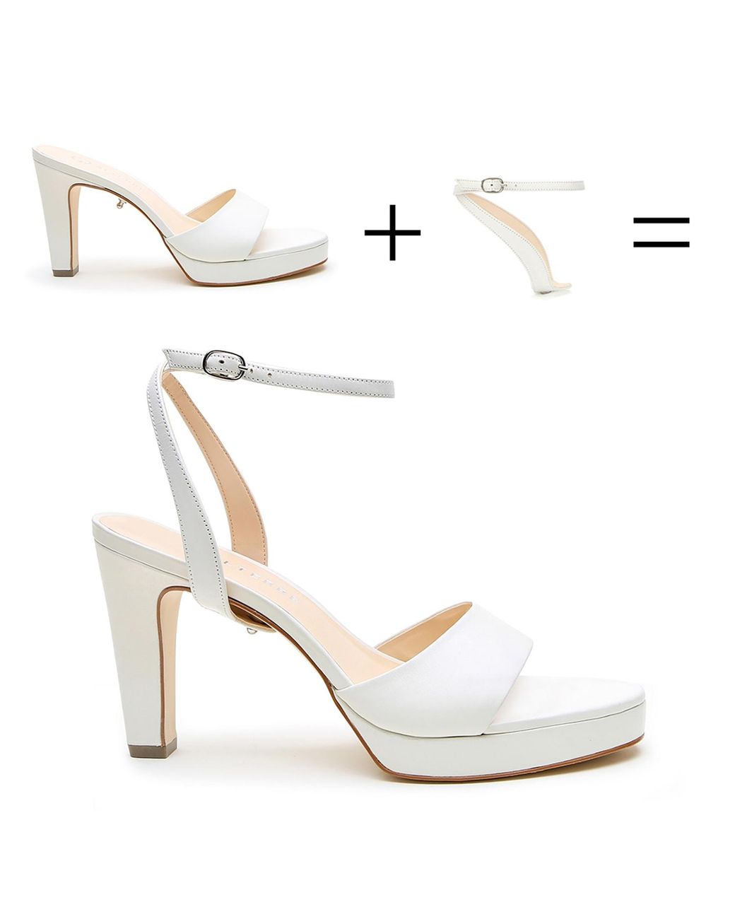 Alterre White Lo Platform + Marilyn Strap