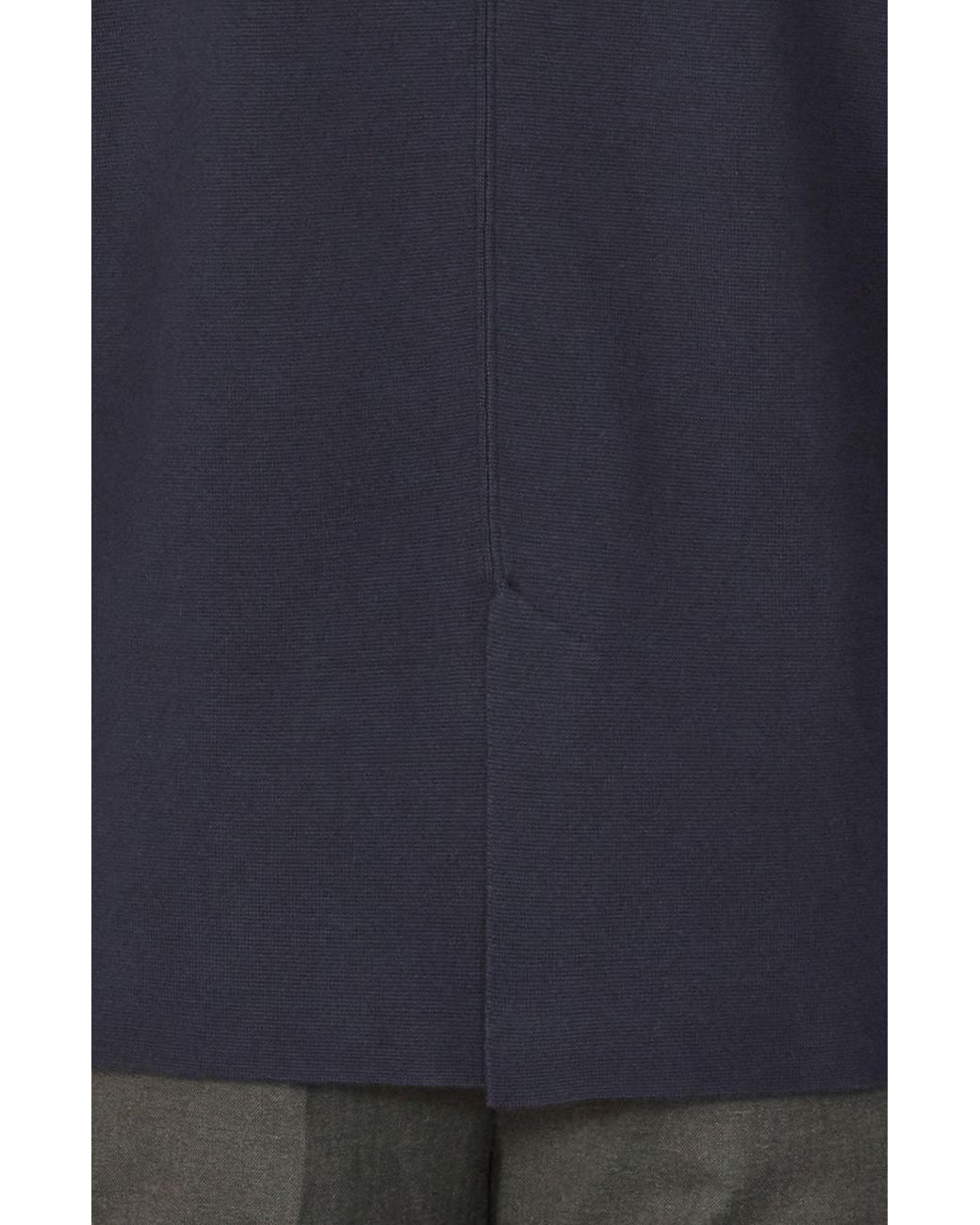 Paul James Knitwear Blue Lightweight Cotton Cornelius Formal Knitted Blazer for men