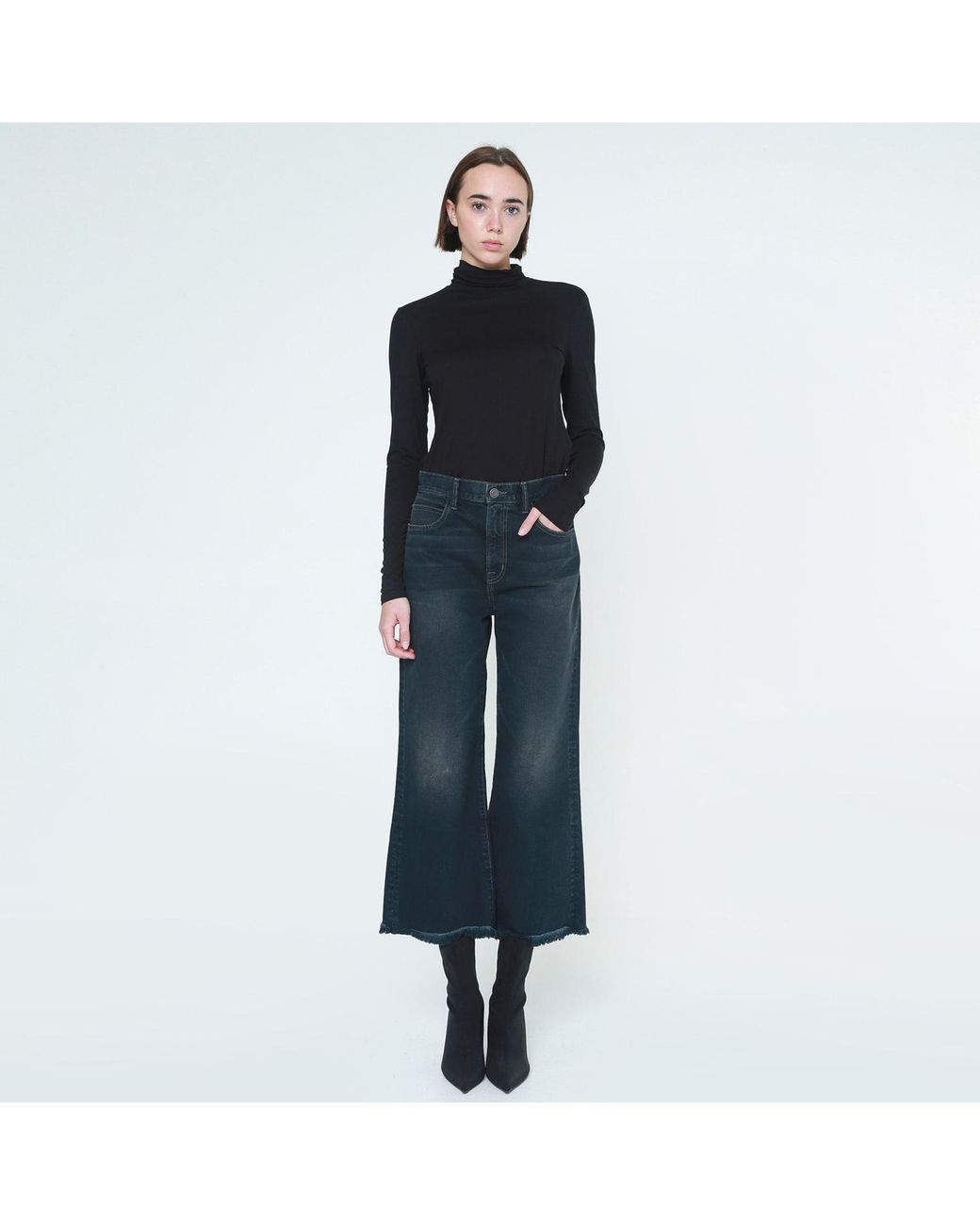 NOEND Blue Vanessa Cropped Trouser