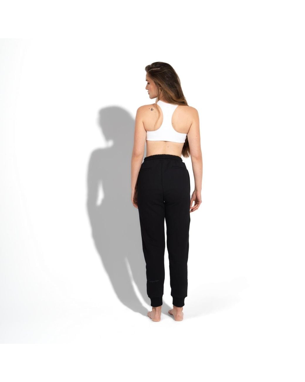 Maison Tangerine Black Premium Cotton Sweatshirt & Joggers Tracksuit Set