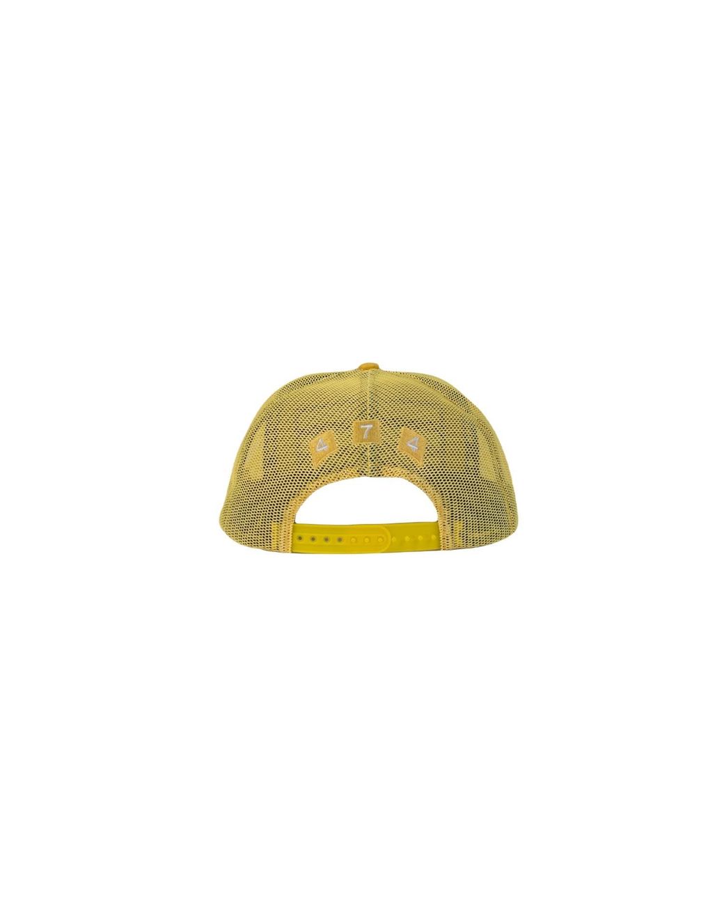 474 co Yellow 474 3 Bars Trucker Hat for men