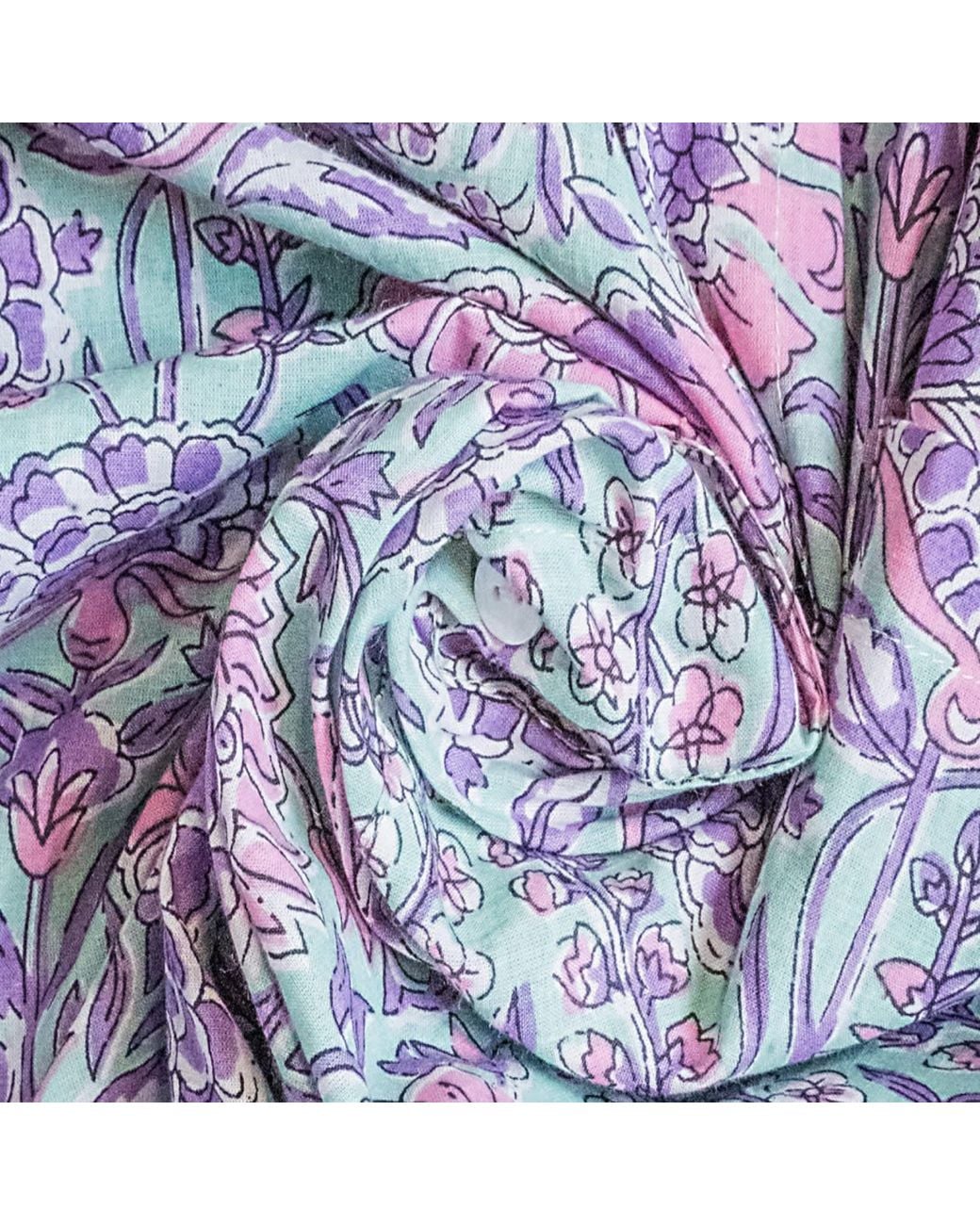 Jago's Tribe Purple Bloom Tribe Shirt for men