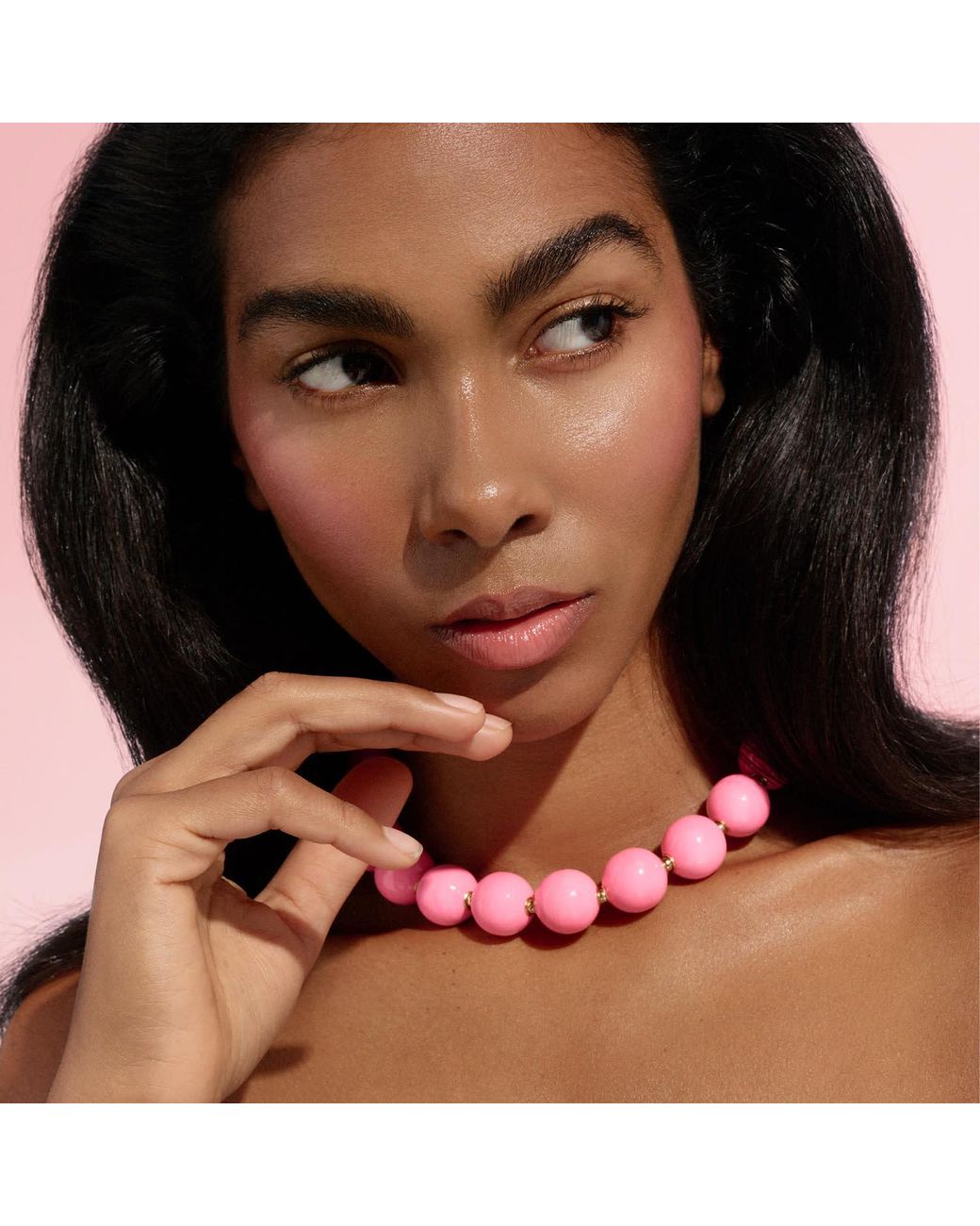 Saule Label Pink Siena Duo Necklaces