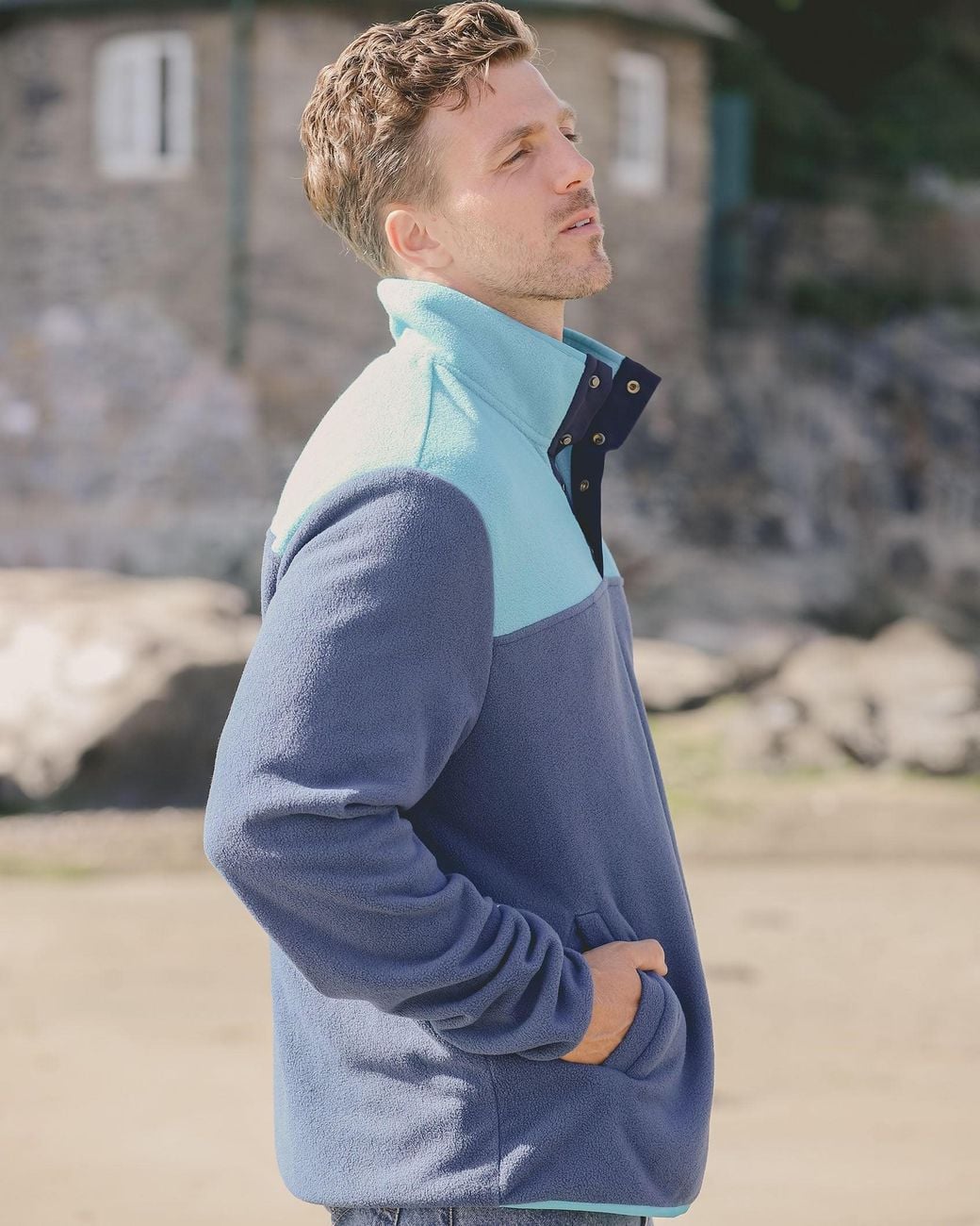 ALOFT Blue Marley Polar Fleece for men