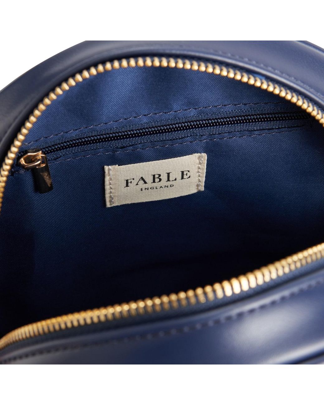 Fable England Gray X Chloe Giordani Dormouse Embroidered Round Saddle Bag