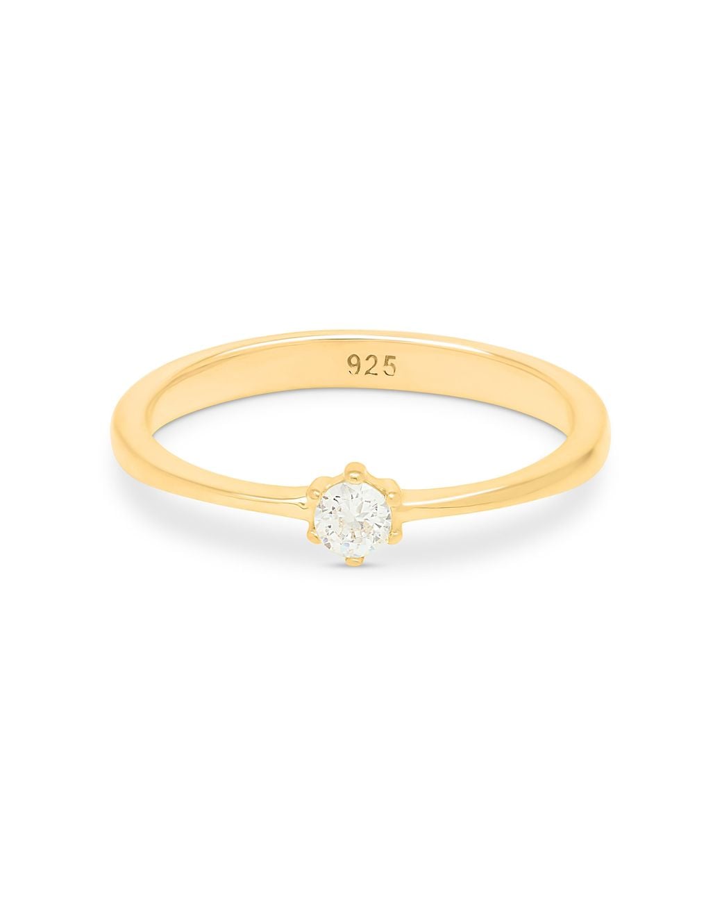 Esterah Metallic Classic Solitaire Ring