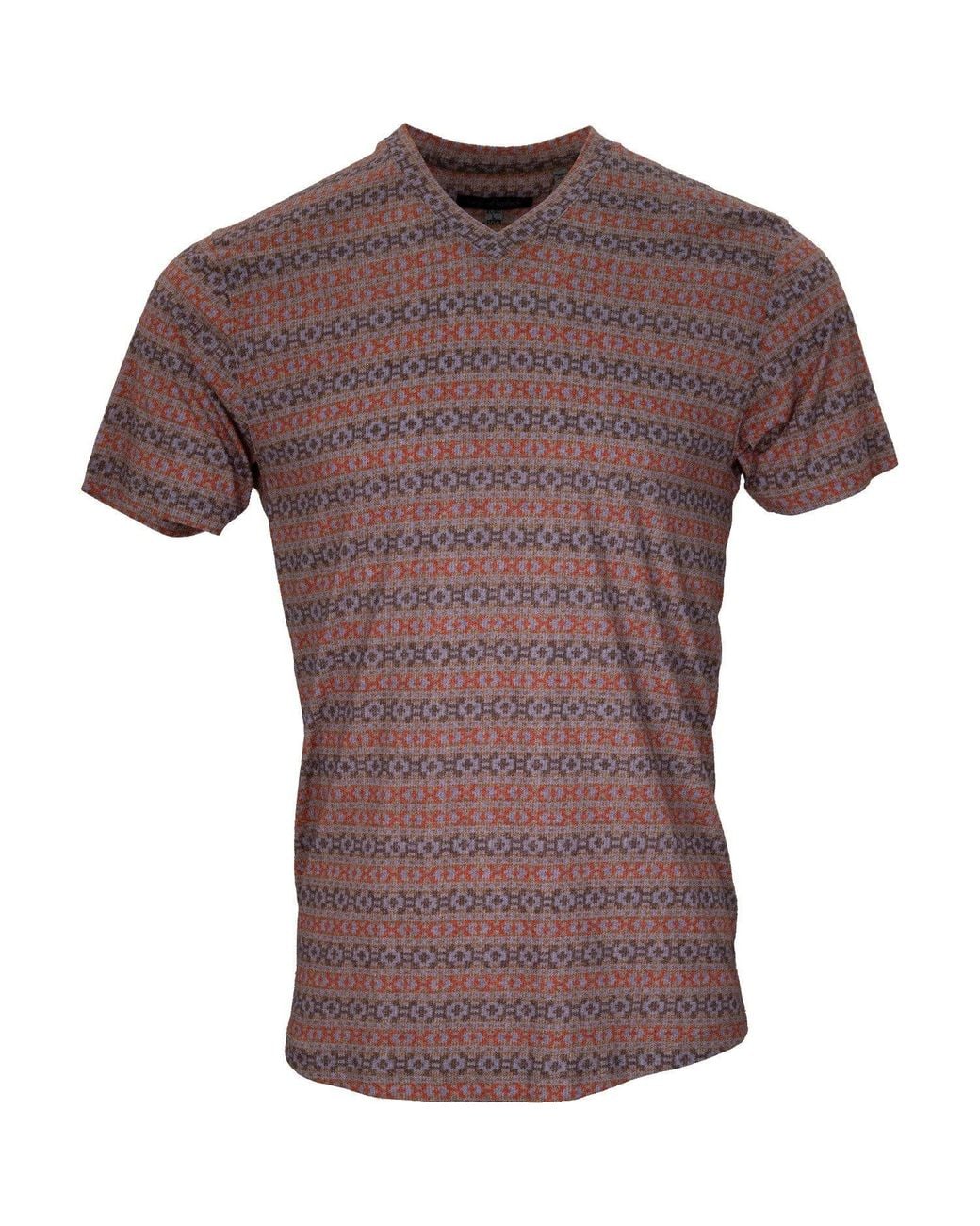 Lords of Harlech Brown Maze Fairisle Camel for men