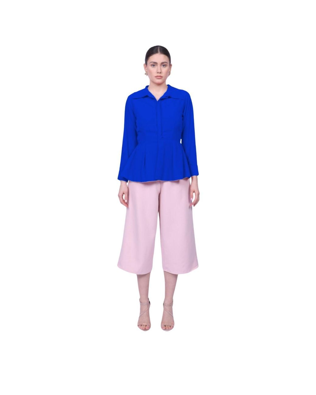 Mary Dickow Blue Ida Blouse-Royal