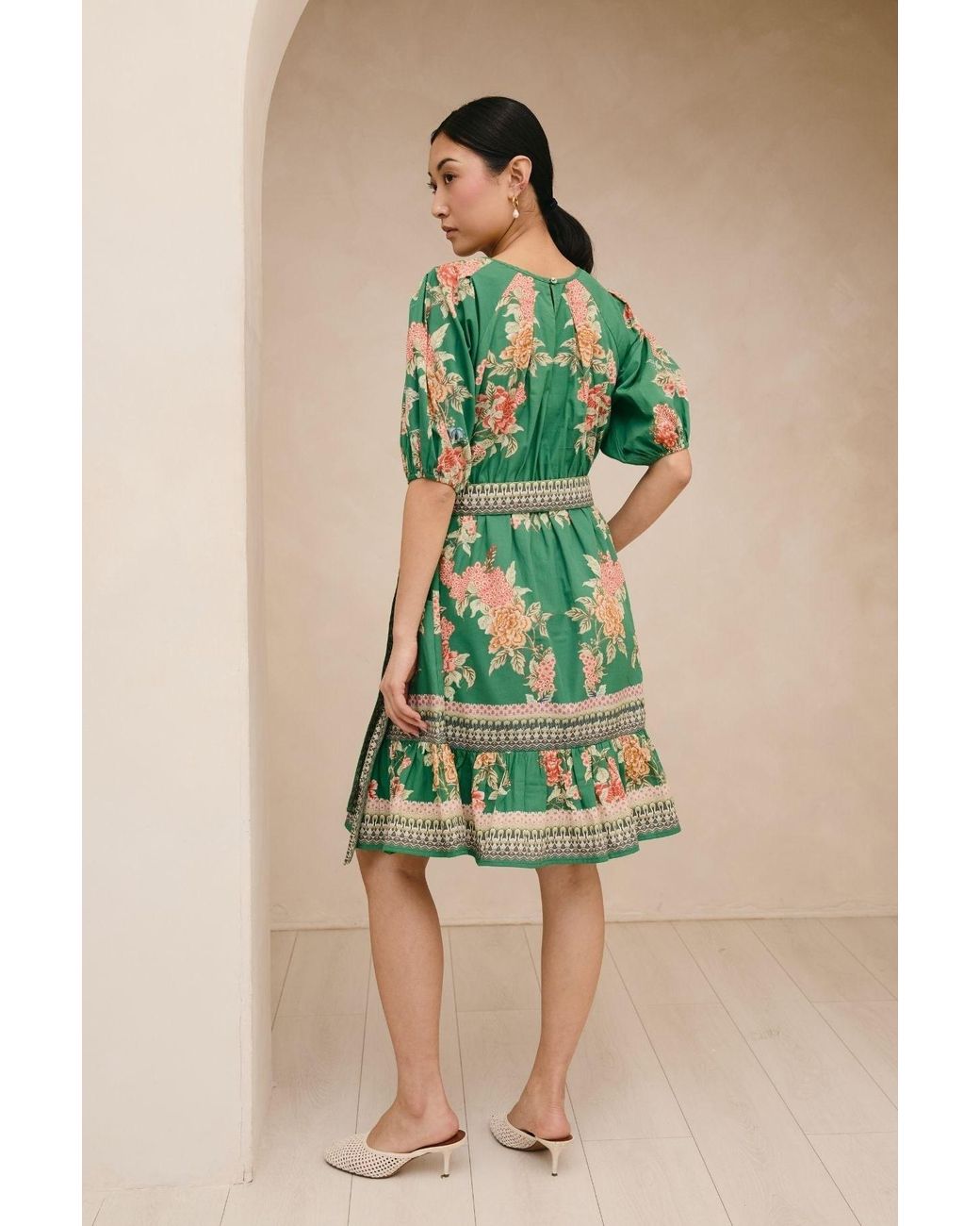 Raishma Green Petula Dress