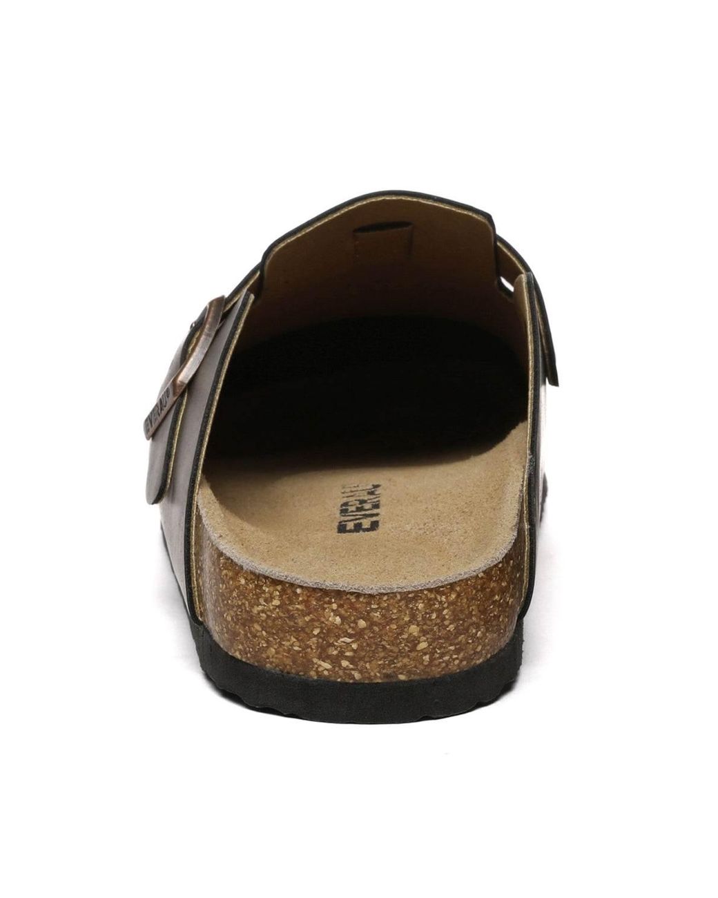 EverAu Australia Brown Pintail Leather Comfort Clog Sandals
