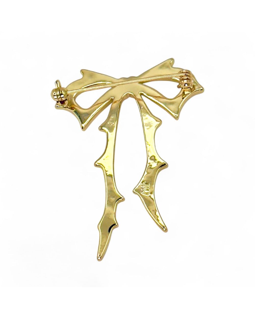 Jagged Halo Jewelry Metallic Carrie Bow Brooch