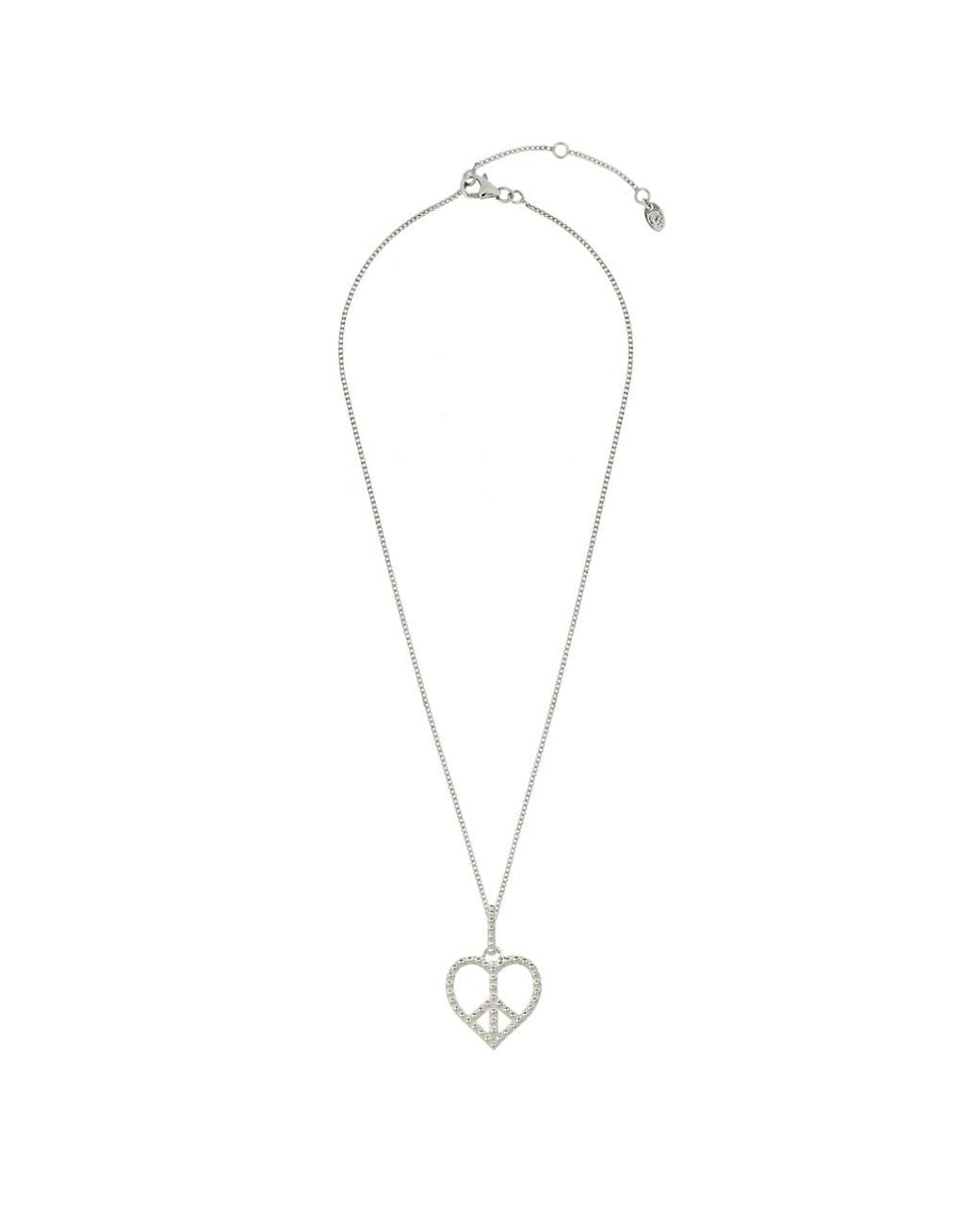 Charlotte's Web Jewellery Metallic Peace Heart Pendant Necklace