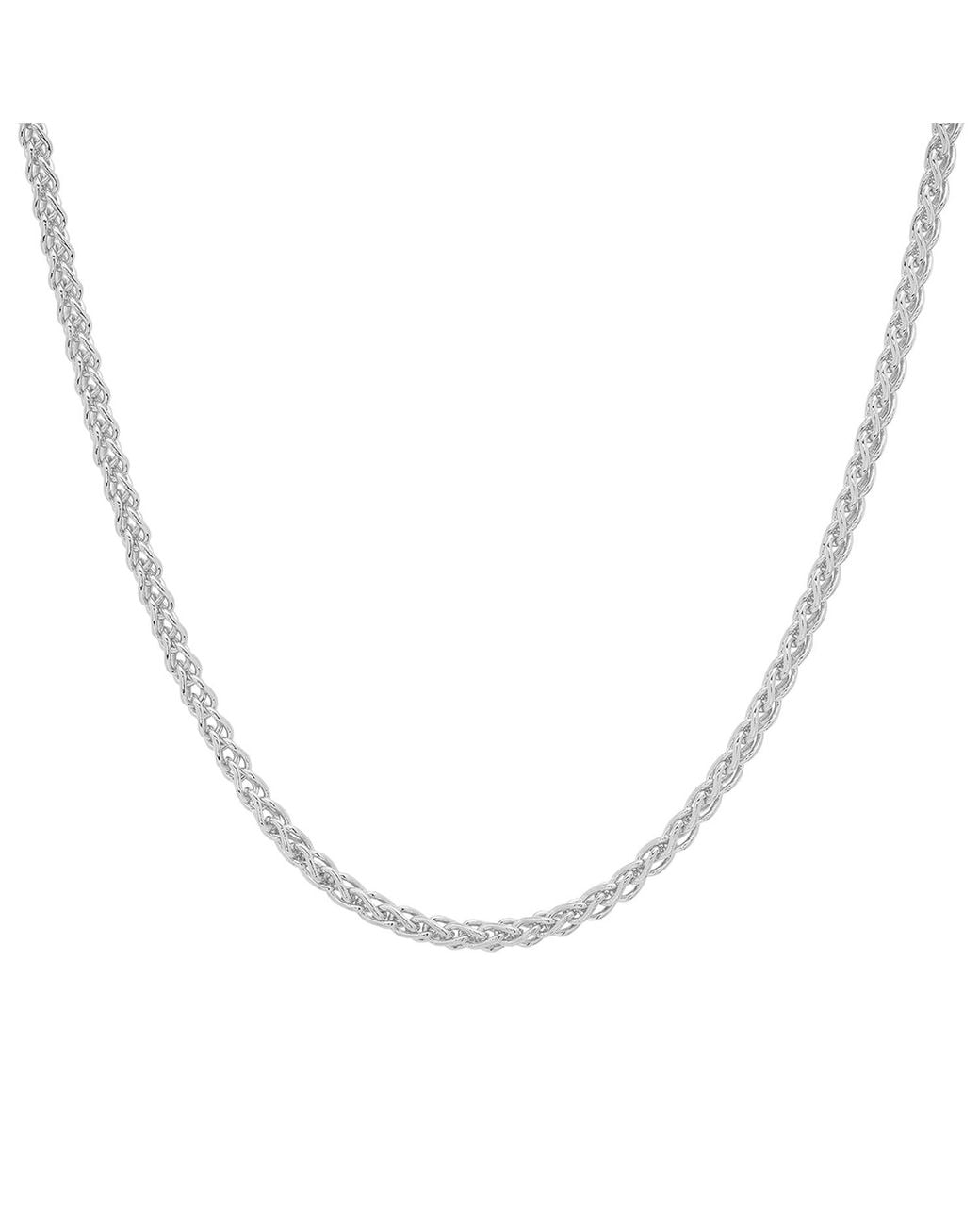 Kylie Harper Metallic Italian Sterling Foxtail Wheat Chain for men