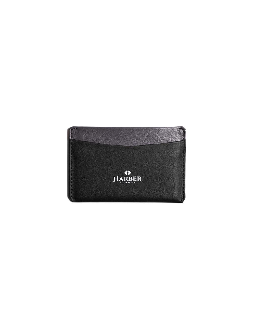 Harber London Black Rfid Card Holder for men