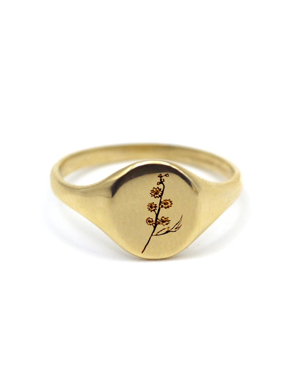 VicStoneNYC Fine Jewelry Metallic Delphinium Flower Solid Ring