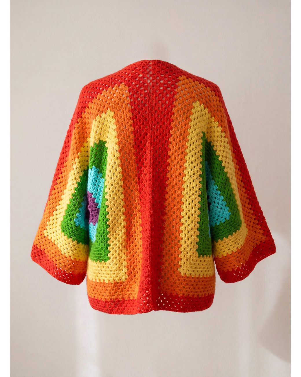 Ana Chic Red Handmade Cardigan