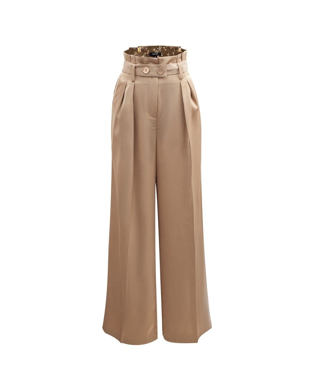 Smart and Joy Natural Pleats Straight Trousers