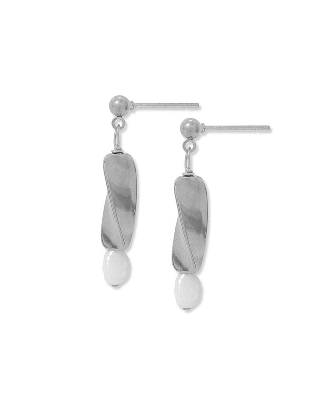 A Weathered Penny White Sierra Pearl Studs