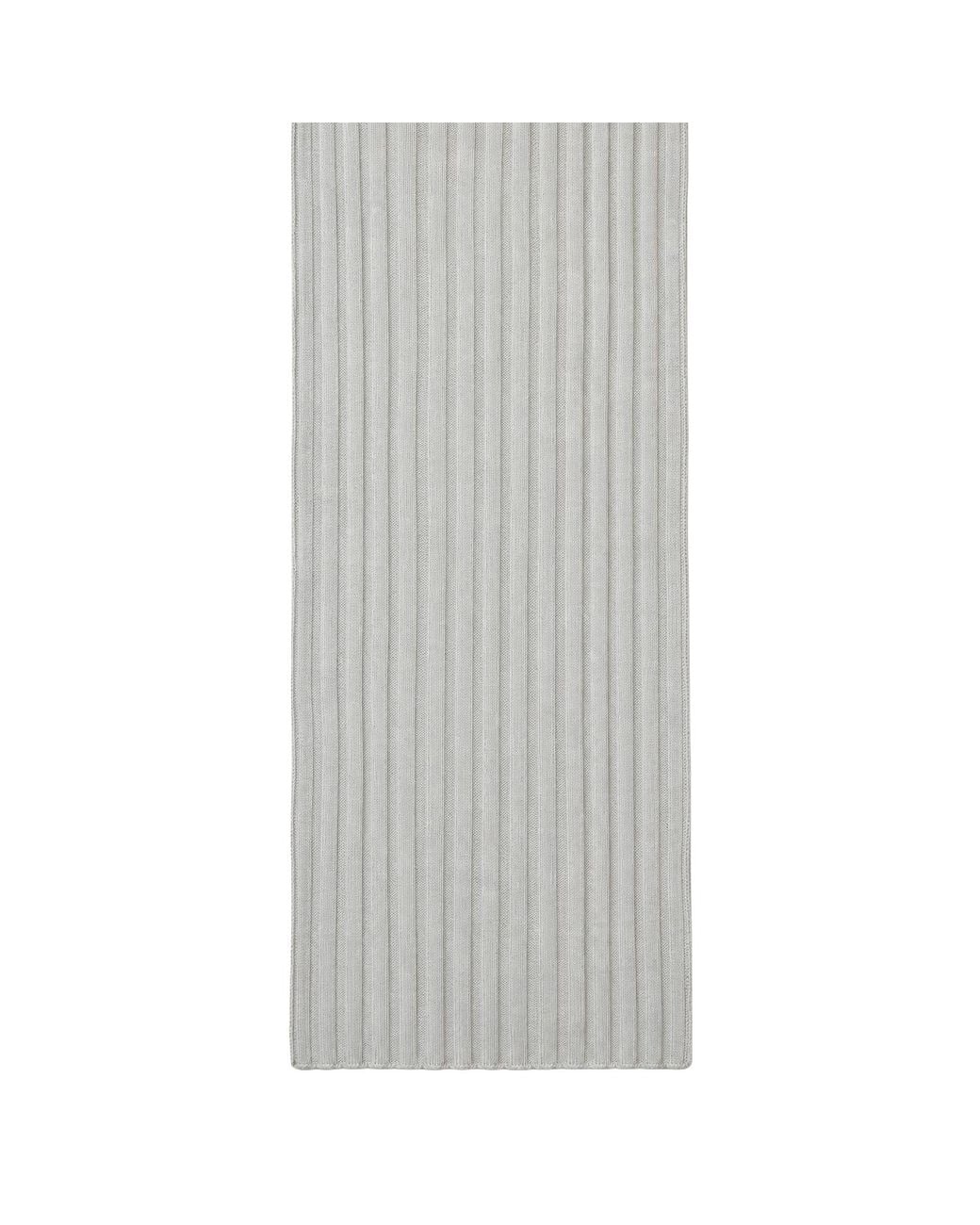 SEREN LONDON Gray Neutrals Ribbed Wool Scarf