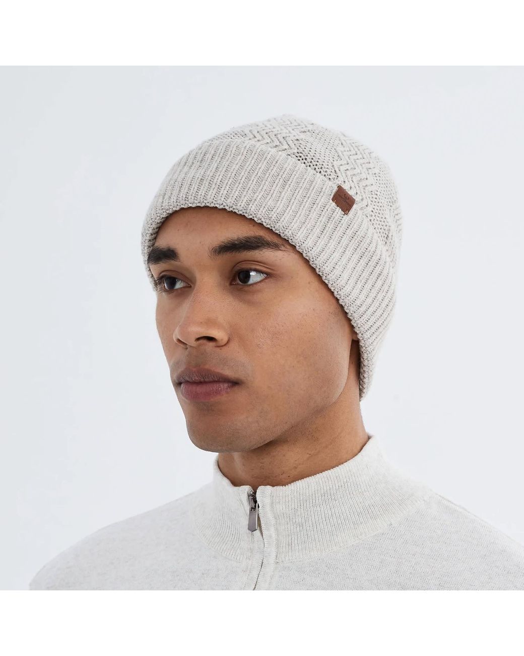 Norbron Natural Kordec Camel Beanie for men